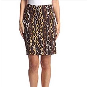 J.Mclaughlin Devon Chain Link Skrit size: 0 Brown